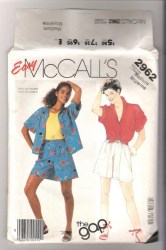 2962 MCC SS BUTTON SHIRT,SHORTS PATTERN MED 14,16